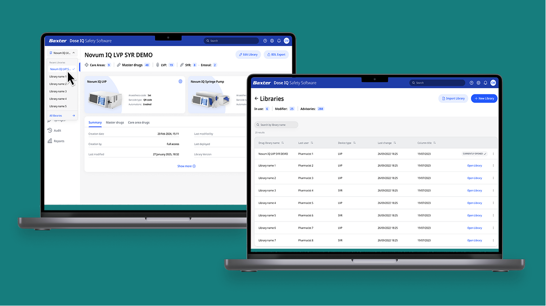 Laptops showing final designs
